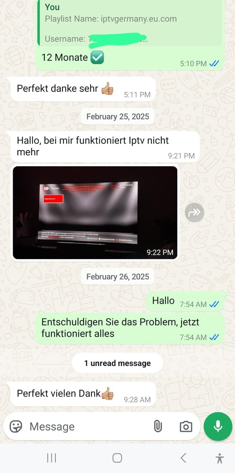 WhatsApp Kundenbewertung 2